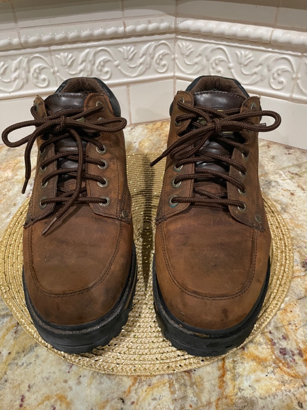 Skechers Brown Lace-Up Men's Work shoe size 13